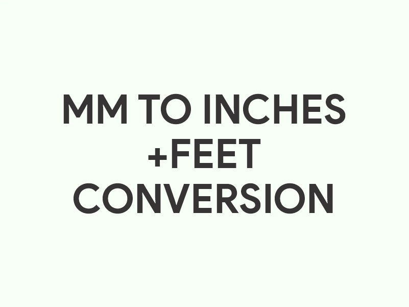 MM to Inches+Feet (ft+in) Converter