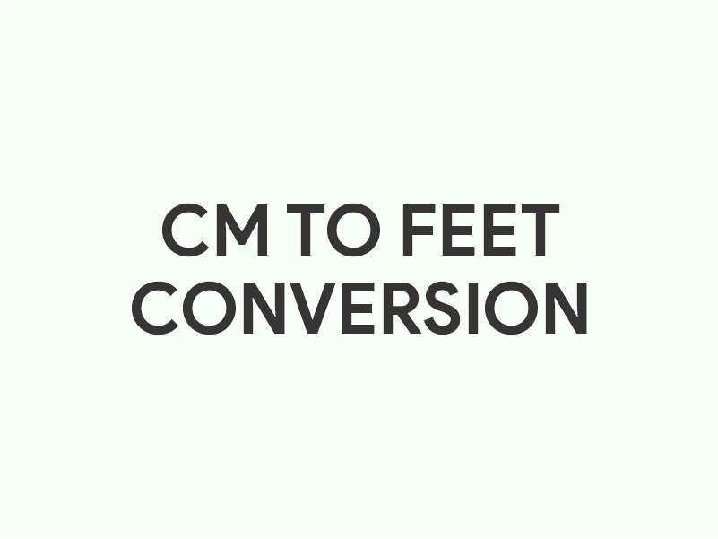 CM to feet converter