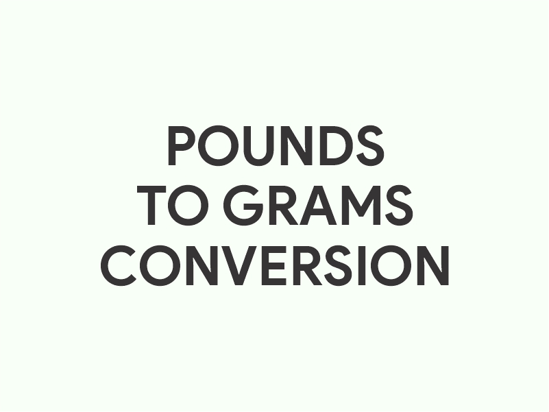 Pounds to Grams converter (lbs to g)