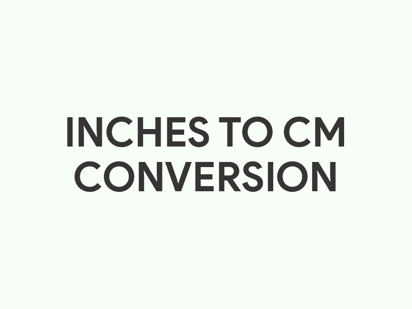 Inches to CM Converter