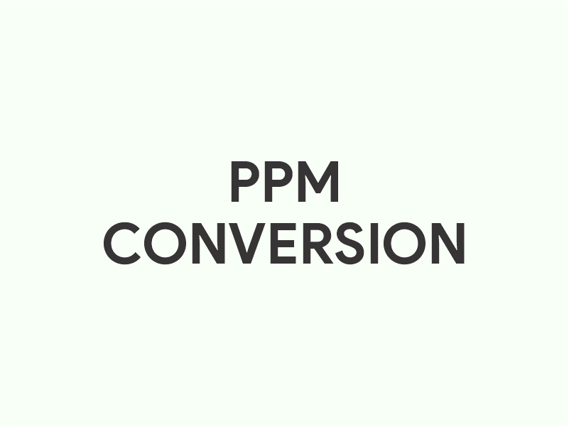 ppm converter