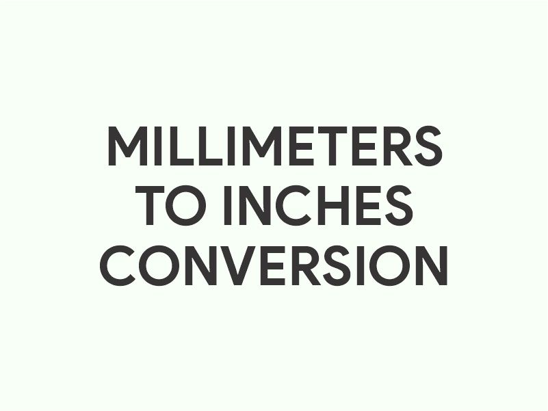 mm to inches | millimeters to inches converter