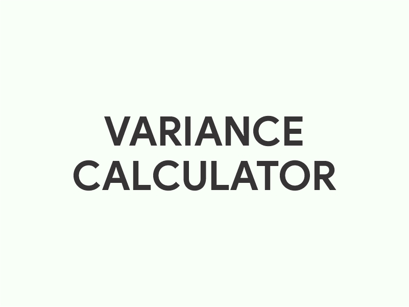 Variance calculator