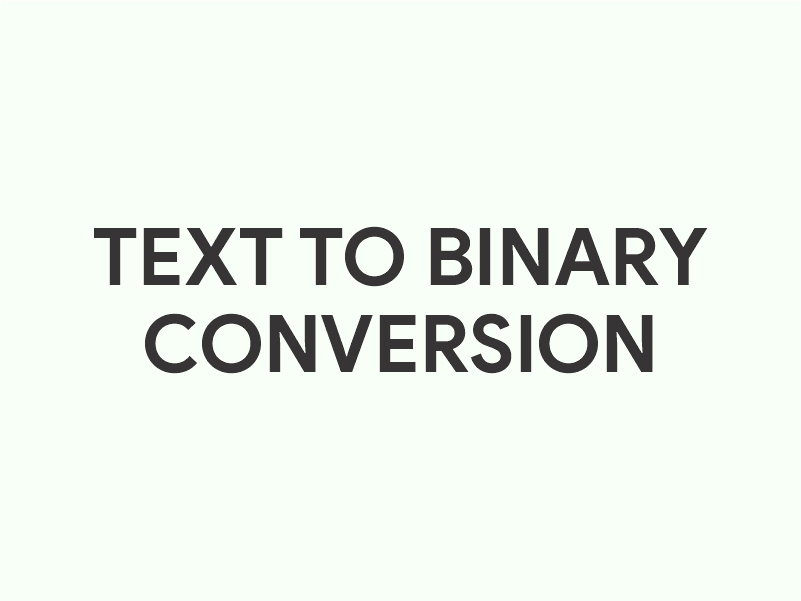 Text to Binary Converter