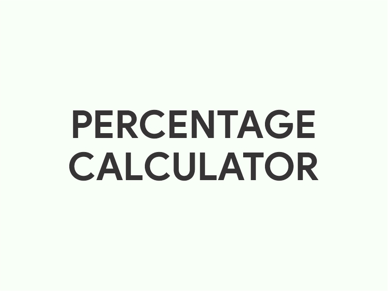 Percentage Calculator