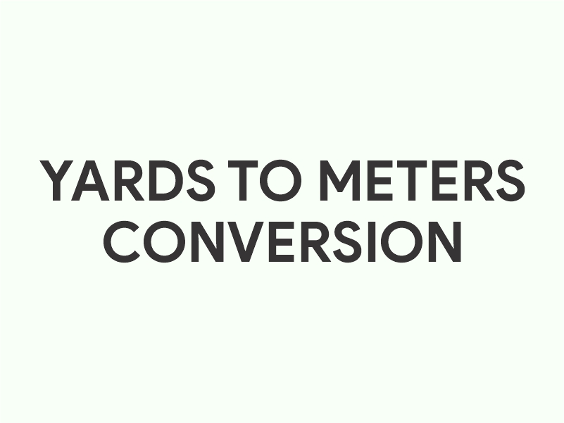 Yards to Meters Converter