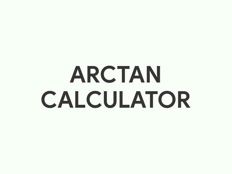 ArcTan Calculator