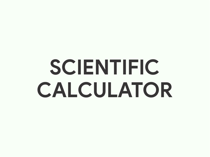 Scientific  Calculator