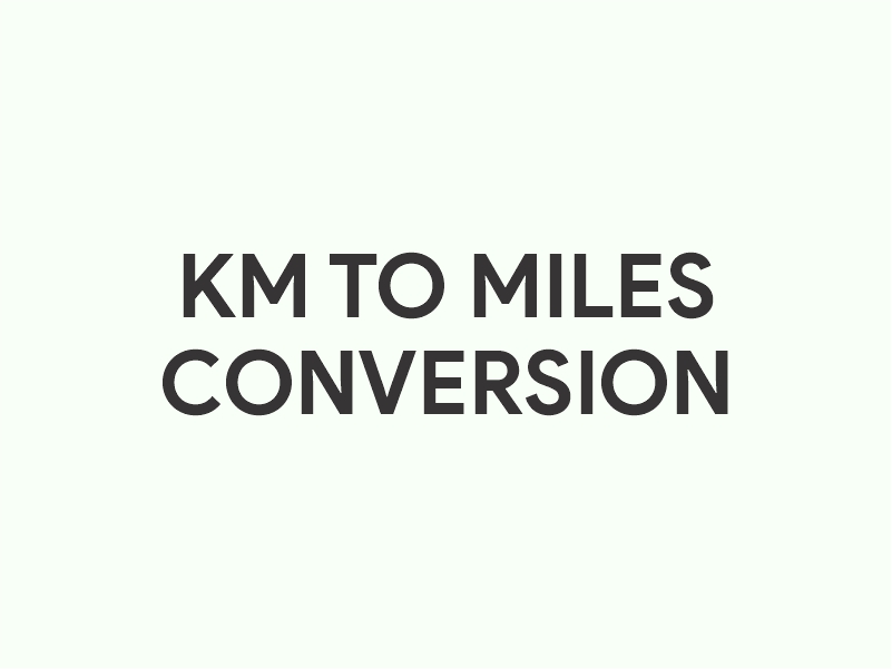 km to miles conversion