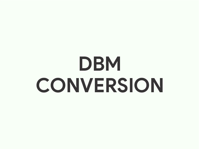 dBm converter | dBm conversion calculator