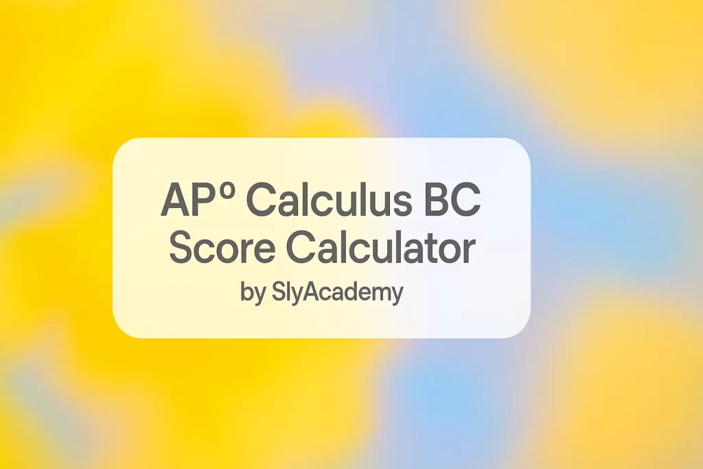 AP® Calculus BC Score Calculator
