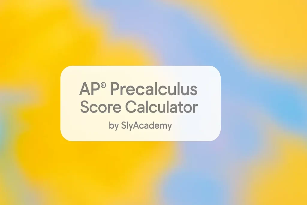 AP® Precalculus Score Calculator