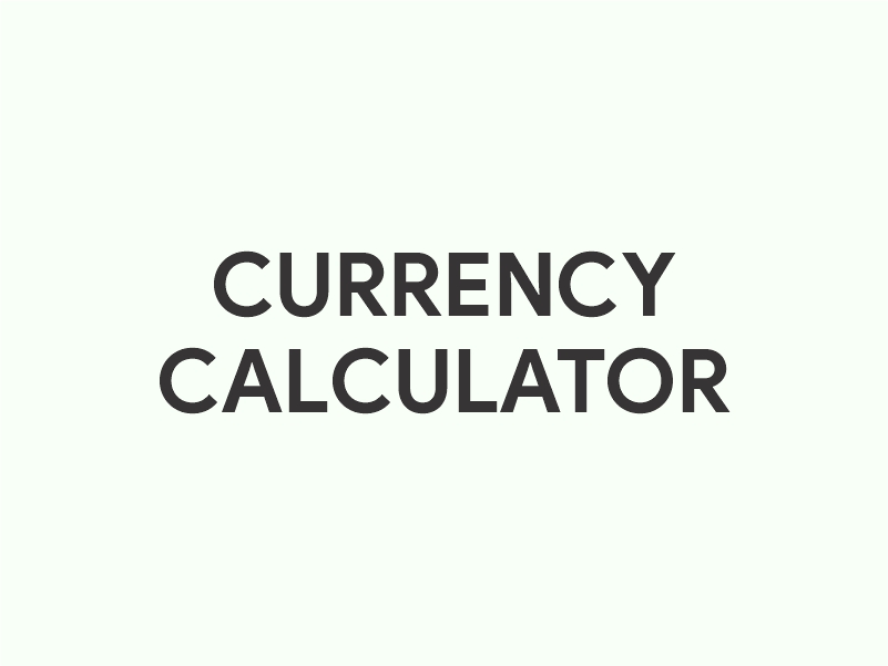 Currency Calculator With Live Exchange Rate