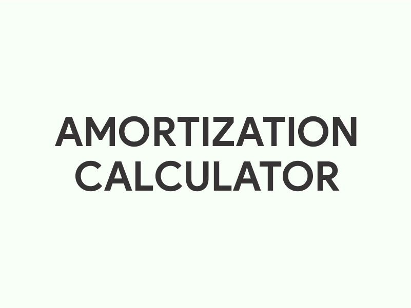 Amortization Calculator