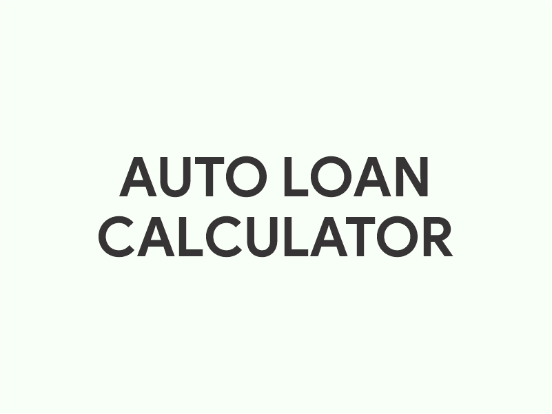 Auto Loan Calculator