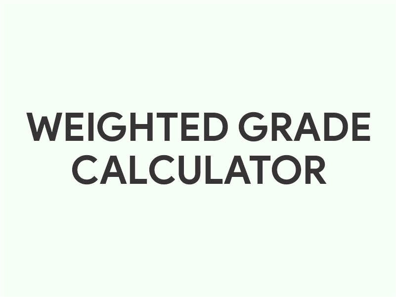 Weighted Grade Calculator