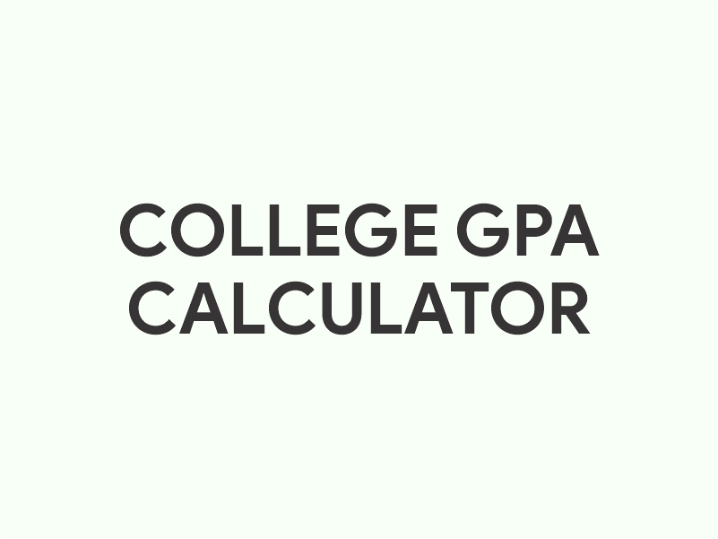 College GPA Calculator