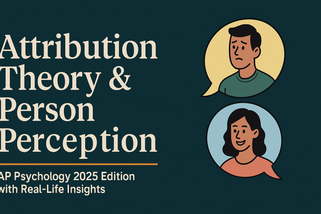 Attribution Theory & Person Perception Explained: AP Psychology 2025 Edition with Real-Life Insights